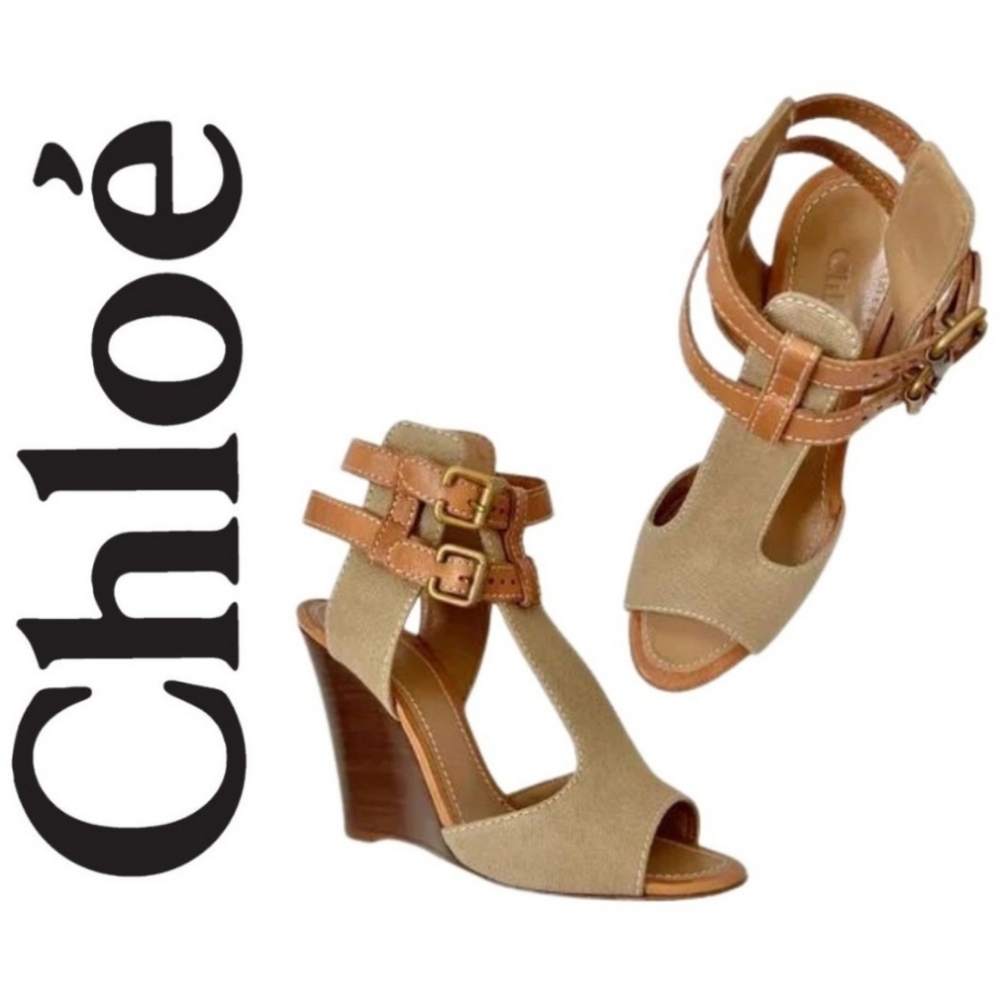 Chloé Wedge Heels Size 37.5 EU